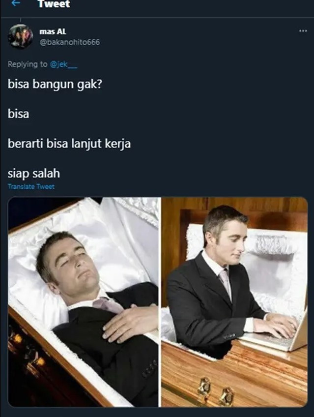 Cuitan netizen tentang percakapan izin gamasuk kerja ini bikin tepuk jidat
